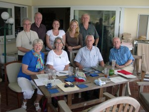 Members of the KFES Board and Audit Committee meet to plan the business meeting scheduled for November 3, 2013.